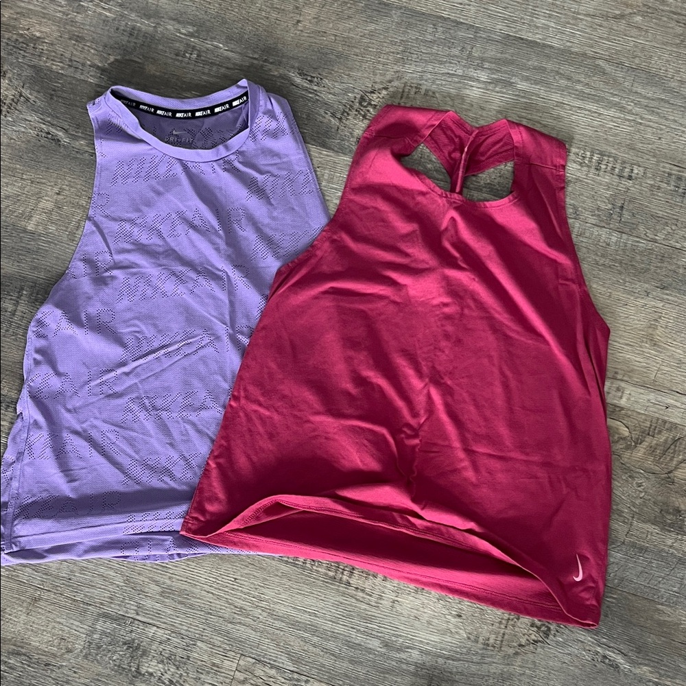 Nike Women's Tank Tops - Lavender and Magenta